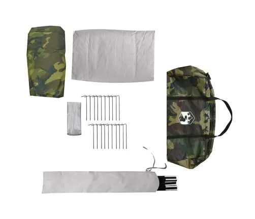 Ģimenes Telts, Tipi, 8 Personām, Kamuflāža, Ūdensnecaurlaidīga Vidaxl