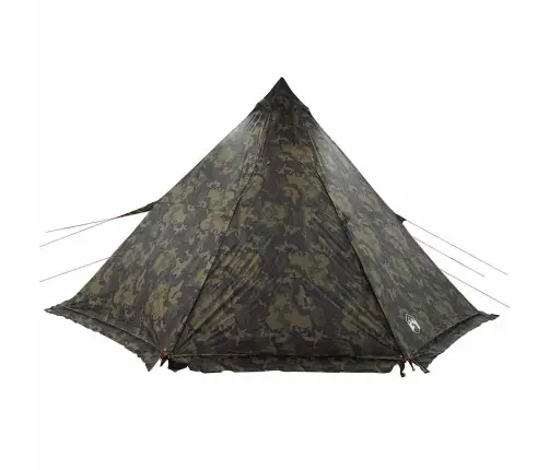 Ģimenes Telts, Tipi, 8 Personām, Kamuflāža, Ūdensnecaurlaidīga Vidaxl