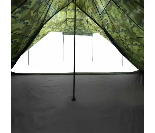 Ģimenes Telts, Tipi, 8 Personām, Kamuflāža, Ūdensnecaurlaidīga Vidaxl