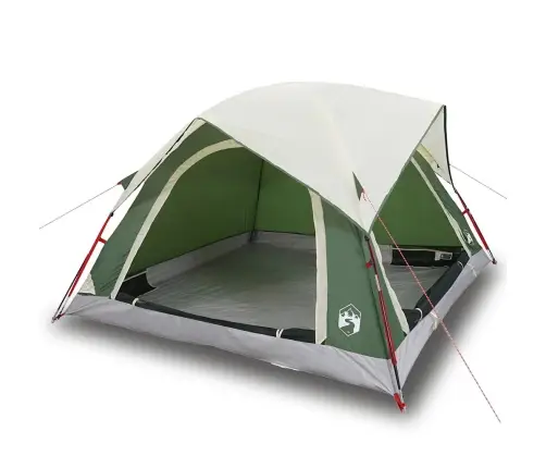 Kempinga Telts 4 Personām, Zaļa, Ūdensdroša Vidaxl