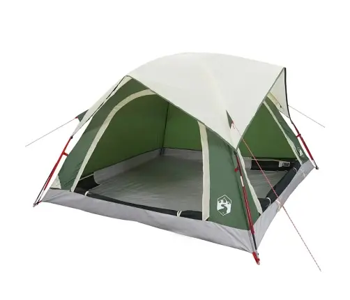 Kempinga Telts 4 Personām, Zaļa, Ūdensdroša Vidaxl