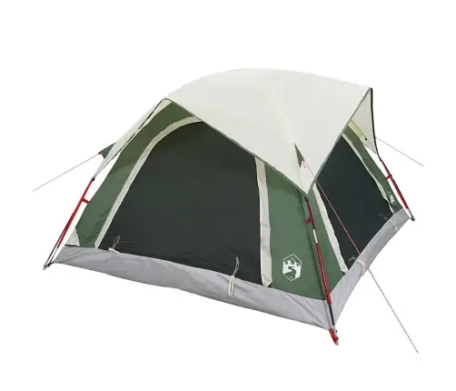 Kempinga Telts 4 Personām, Zaļa, Ūdensdroša Vidaxl