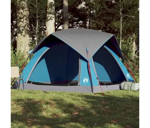 Kempinga Telts 4 Personām, Zila, Ūdensdroša Vidaxl
