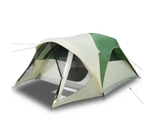 Šeimos Palapinė, Žalia, 6 Vietų, Tunelinė, Atspari Vandeniui