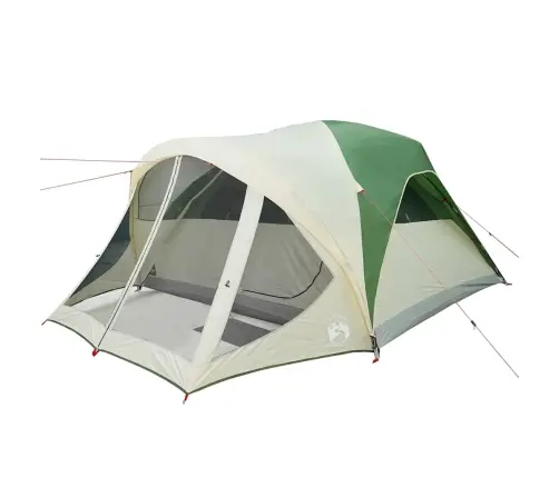 Šeimos Palapinė, Žalia, 6 Vietų, Tunelinė, Atspari Vandeniui