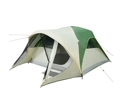 Šeimos Palapinė, Žalia, 6 Vietų, Tunelinė, Atspari Vandeniui