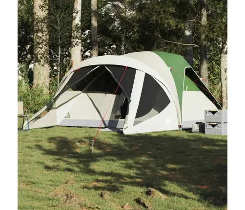 Šeimos Palapinė, Žalia, 6 Vietų, Tunelinė, Atspari Vandeniui
