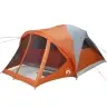 Ģimenes Telts 6 Personām, Pelēka, Oranža, Ūdensnecaurlaidīga Vidaxl