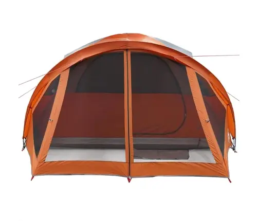 Ģimenes Telts 6 Personām, Pelēka, Oranža, Ūdensnecaurlaidīga Vidaxl