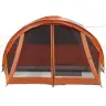 Ģimenes Telts 6 Personām, Pelēka, Oranža, Ūdensnecaurlaidīga Vidaxl
