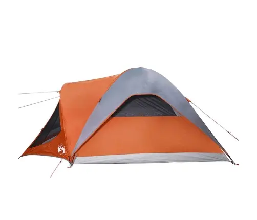 Ģimenes Telts 6 Personām, Pelēka, Oranža, Ūdensnecaurlaidīga Vidaxl