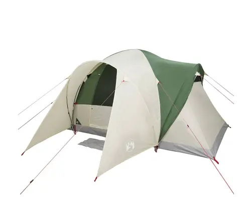 Ģimenes Telts 6 Personām, Zaļa, Ūdensnecaurlaidīga Vidaxl