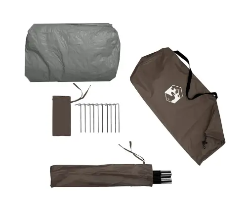 Makšķerēšanas Telts Brūna, Ūdensizturīga Vidaxl