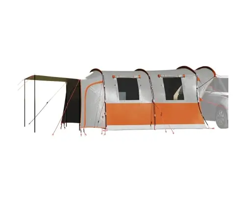 Automobilinė Palapinė, Pilka/Oranžinė, Keturvietė