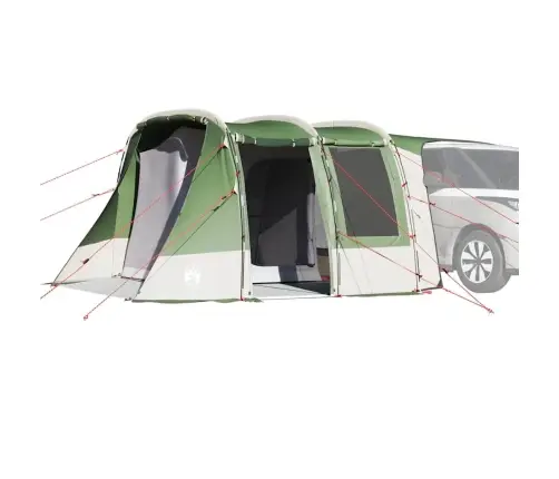 Automašīnas Telts, Zaļa, Ūdensizturīga Vidaxl
