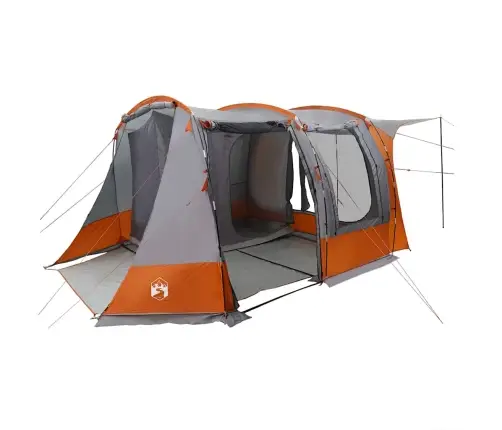 Auto Telts Pelēka Un Oranža Ūdensizturīga Vidaxl