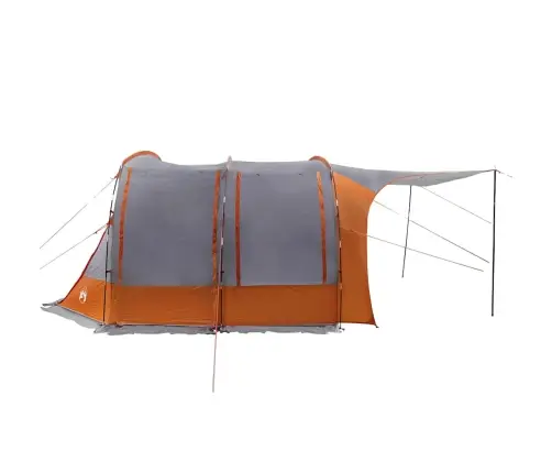 Auto Telts Pelēka Un Oranža Ūdensizturīga Vidaxl