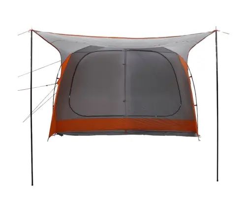 Auto Telts Pelēka Un Oranža Ūdensizturīga Vidaxl