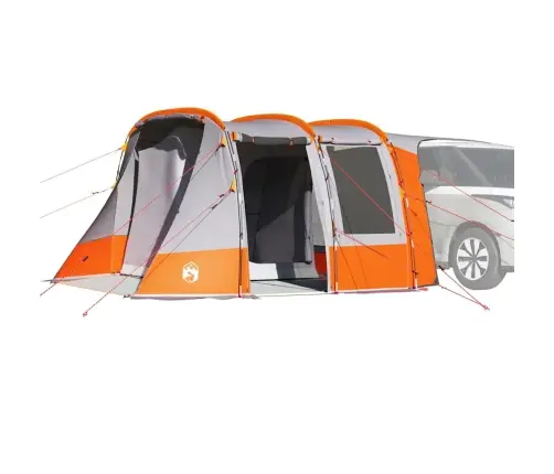 Auto Telts Pelēka Un Oranža Ūdensizturīga Vidaxl