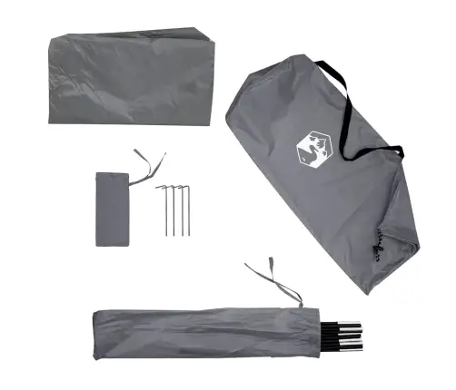 Auto Telts Pelēka Un Oranža Ūdensizturīga Vidaxl