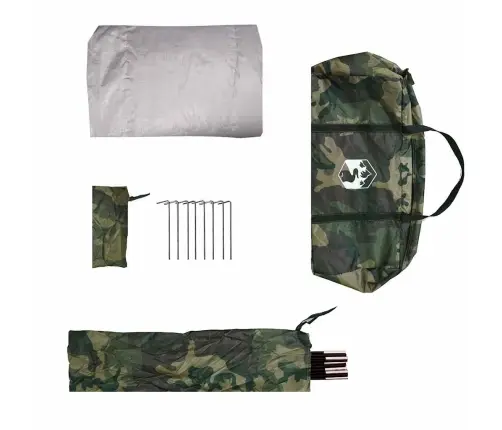 Automašīnas Telts 2 Personām, Kamuflāža, Ūdensnecaurlaidīga Vidaxl