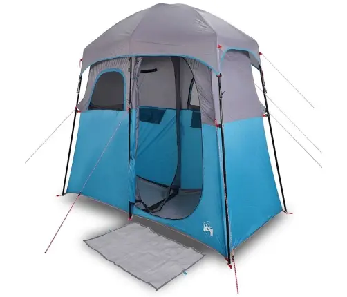 Dušas Telts 2 Personām, Zila, Ūdensnecaurlaidīga Vidaxl
