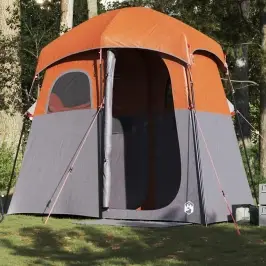 Dušas Telts 2 Personām, Pelēka, Oranža, Ūdensnecaurlaidīga Vidaxl