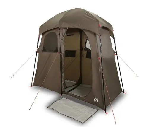 Dušas Telts 2 Personām, Brūna, Ūdensnecaurlaidīga Vidaxl