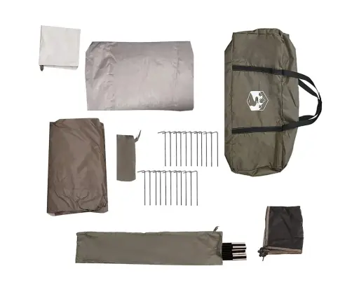 Dušas Telts 2 Personām, Brūna, Ūdensnecaurlaidīga Vidaxl