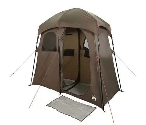 Dušas Telts 2 Personām, Brūna, Ūdensnecaurlaidīga Vidaxl