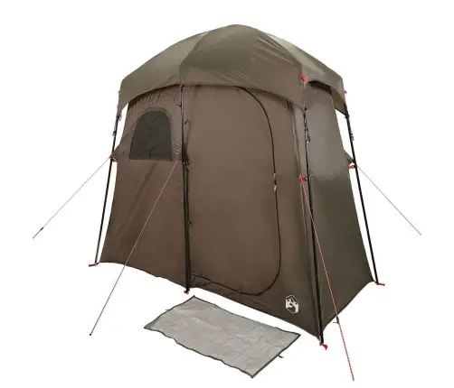 Dušas Telts 2 Personām, Brūna, Ūdensnecaurlaidīga Vidaxl