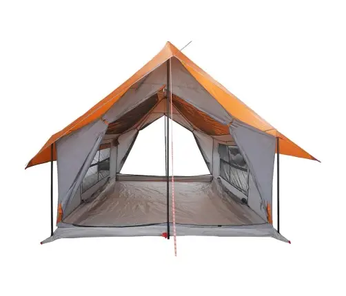 Kempinga Telts 5 Personām, Pelēka, Oranža, Ūdensnecaurlaidīga Vidaxl