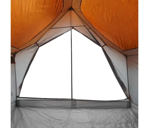 Kempinga Telts 5 Personām, Pelēka, Oranža, Ūdensnecaurlaidīga Vidaxl