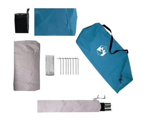 Kempinga Telts 1 Personai, Zila, Ūdensnecaurlaidīga Vidaxl