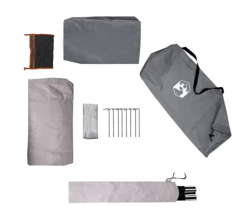 Stovyklavimo Palapinė, Pilka/Oranžinė, Vienvietė