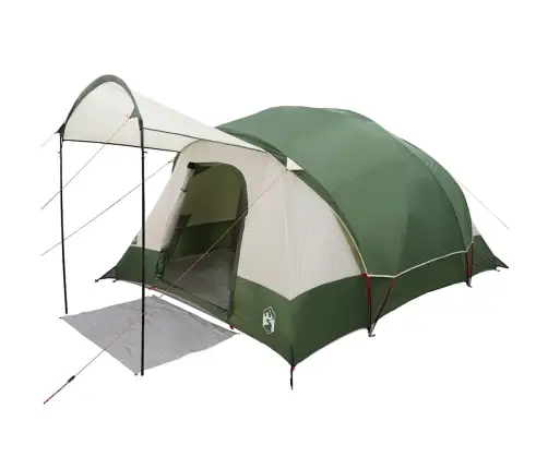 Ģimenes Telts, Tuneļa, 8 Personām, Zaļa, Ūdensnecaurlaidīga Vidaxl