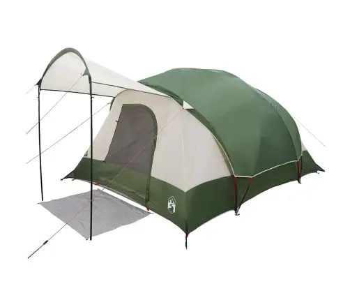 Ģimenes Telts, Tuneļa, 8 Personām, Zaļa, Ūdensnecaurlaidīga Vidaxl