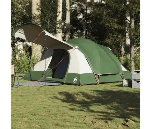 Ģimenes Telts, Tuneļa, 8 Personām, Zaļa, Ūdensnecaurlaidīga Vidaxl