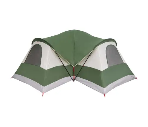 Ģimenes Telts, Tuneļa, 8 Personām, Zaļa, Ūdensnecaurlaidīga Vidaxl