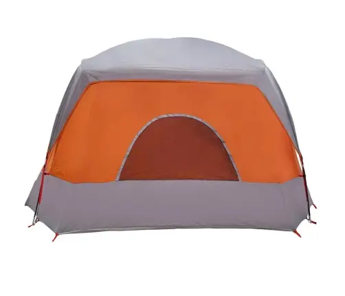 Ģimenes Telts 6 Personām, Pelēka, Oranža, Ūdensnecaurlaidīga Vidaxl