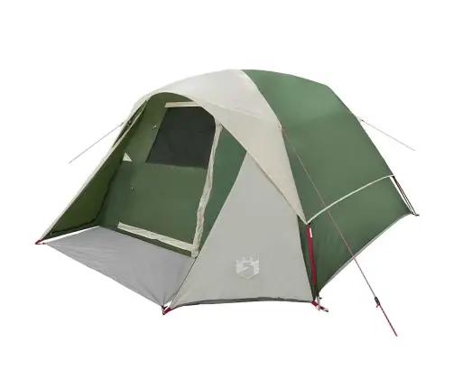 Kempinga Telts 4 Personām, Zaļa, Ūdensdroša Vidaxl
