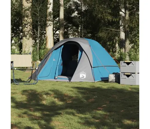 Kempinga Telts 4 Personām, Zila, Ūdensdroša Vidaxl