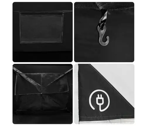 Matkatelgikabiin 4-Kohaline Valge Pimendav Kangas Veekindel