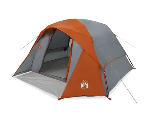 Šeimos Palapinė, Pilka/Oranžinė, Šešiavietė, Atspari Vandeniui