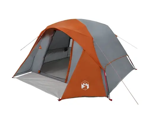 Šeimos Palapinė, Pilka/Oranžinė, Šešiavietė, Atspari Vandeniui