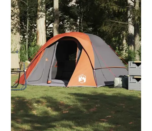 Šeimos Palapinė, Pilka/Oranžinė, Šešiavietė, Atspari Vandeniui