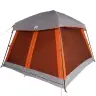 Ģimenes Telts 6 Personām, Pelēka, Oranža, Ūdensnecaurlaidīga Vidaxl