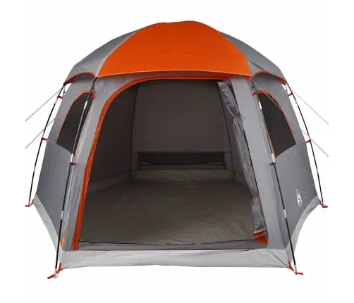 Ģimenes Telts 6 Personām, Pelēka, Oranža, Ūdensnecaurlaidīga Vidaxl