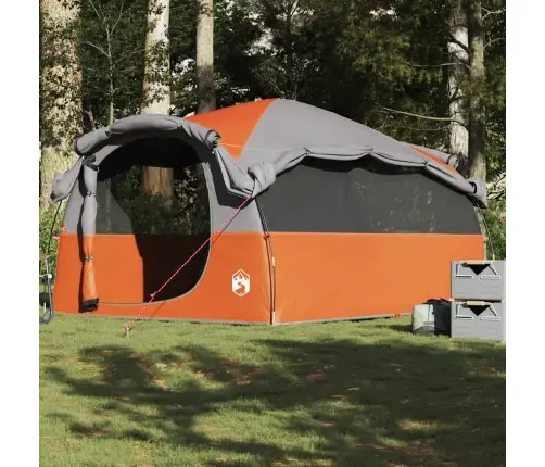 Ģimenes Telts 6 Personām, Pelēka, Oranža, Ūdensnecaurlaidīga Vidaxl