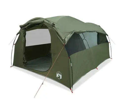 Ģimenes Telts, Tuneļa, 6 Personām, Zaļa, Ūdensnecaurlaidīga Vidaxl